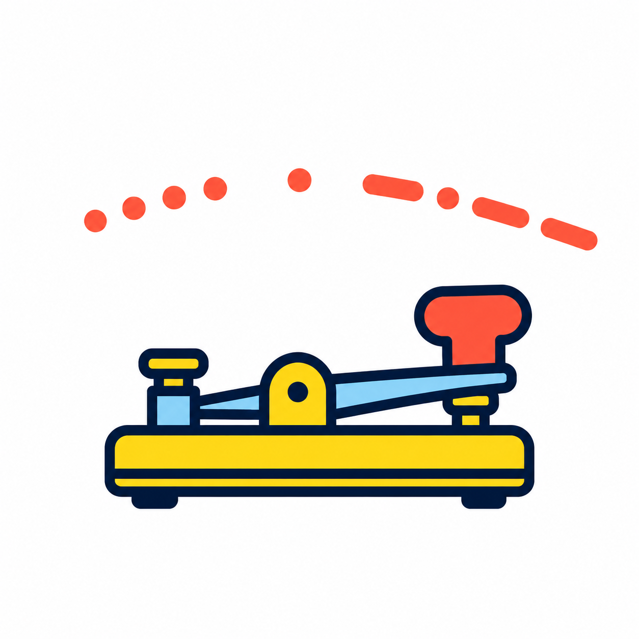 HEY Morse code message icon